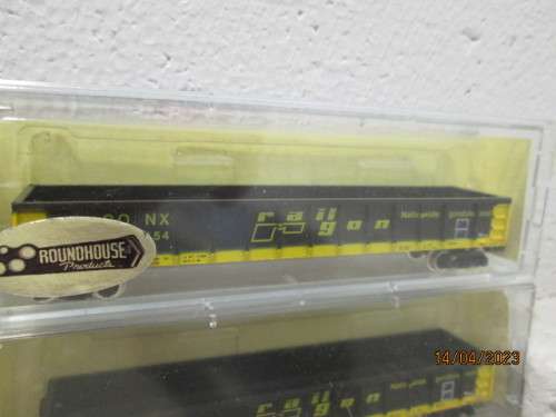 N SCALE : ATLAS : RAILGON X3 OPEN GOODS WAGONS - BOXED