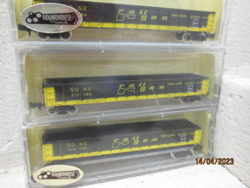 N SCALE : ATLAS : RAILGON X3 OPEN GOODS WAGONS - BOXED