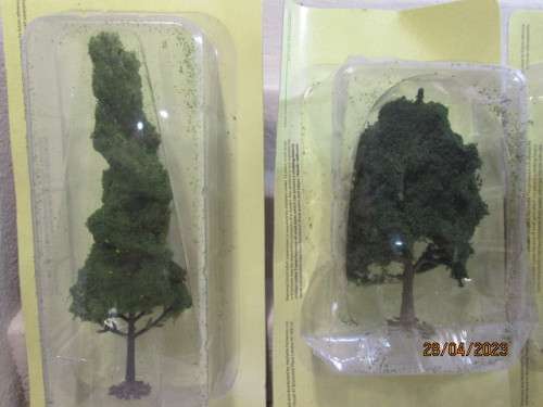 HO / OO SCALE : TREES X6 - BOXED