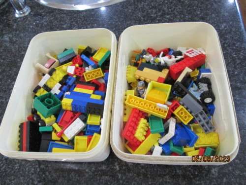 LEGO : X2 CONTAINERS OF LEGO