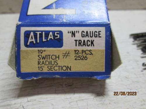 N SCALE : ATLAS : 19` RADIUS LONG BENDS -X12 - BOXED