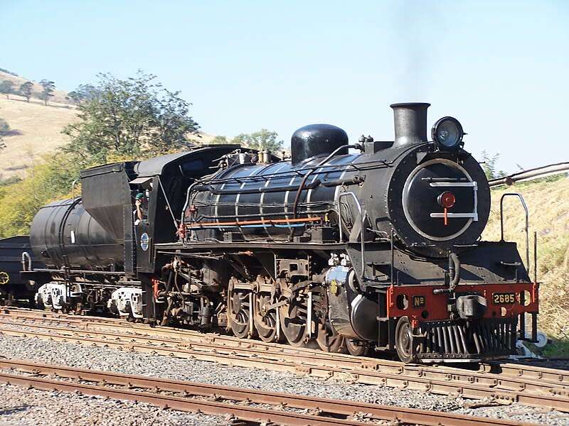 SOUTH AFRICAN RAILWAY - STEAM LOCOMOTIVE - CLASS 19D - CAB SIDE PLATE - NO.2758