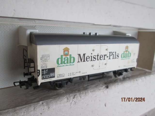 HO SCALE - FLEISCHMANN - MEISTER-PILS - BOX CAR - BOXED