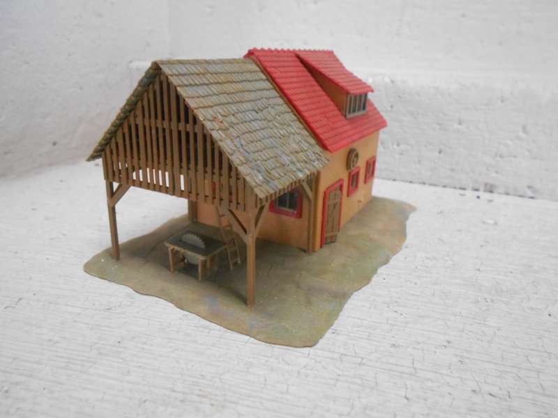 HO SCALE - FALLER - SHED WITH SAWMILL