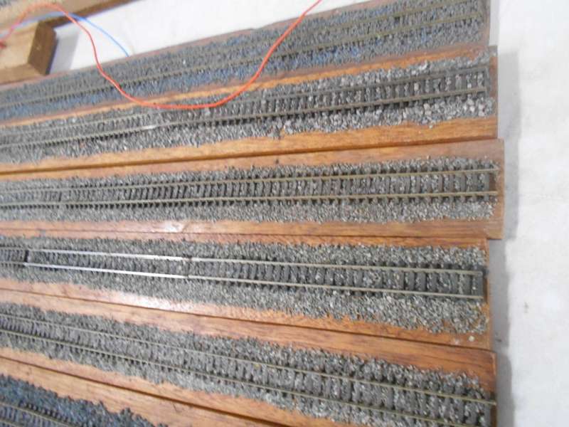 VARIOUS DISPLAY TRACKS - MOUNTED ON VARIOUS WOODEN ITEMS - X15 PIECES