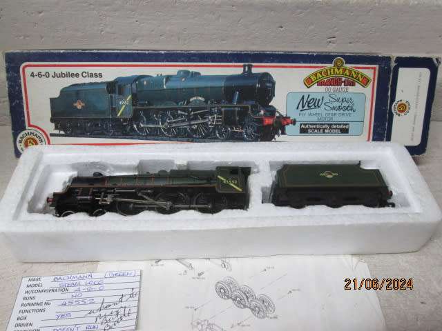 OO SCALE - BACHMANN - 4-6-0 GREEN BR - STEAM LOCOMOTIVE - BOXED