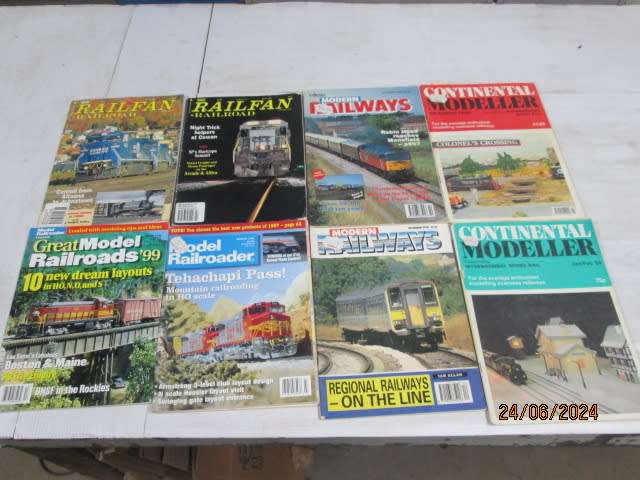 MODEL RAILWAY MAGAZINES - X8