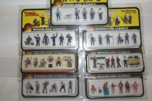 WOODLANDS SCENIC PEOPLE X7 PACKS - HO SCALE