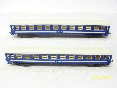 SAR LIMA HO X2 BLUE TRAIN COACHES LOT 145