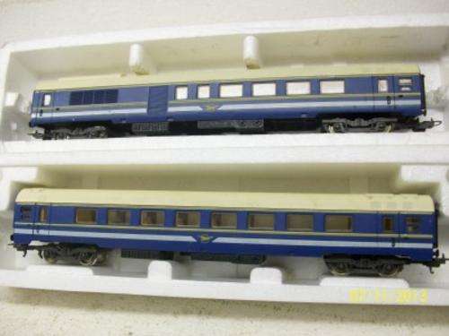 SAR LIMA HO BLUE TRAIN COACHES X2 LOT 188