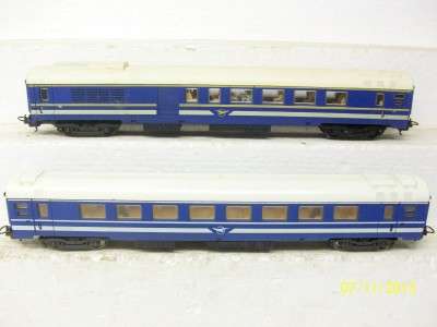 SAR LIMA HO BLUE TRAIN COACHES X2 LOT 190