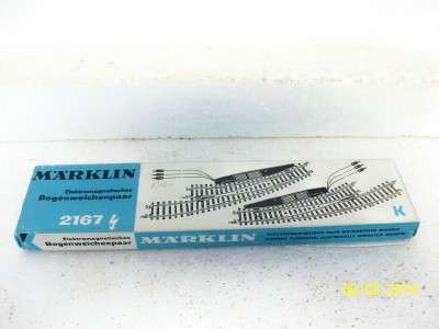 MARKLIN HO K TRACK LEFT PLUS RIGHT CURVED POINT NO.2167 LOT 927