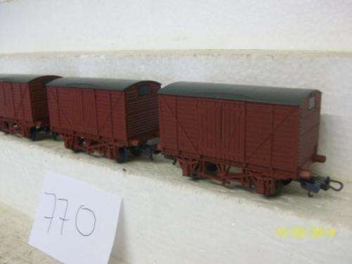LIMA HO X3 SHORT BOX CARS (SAR COLOURS) LOT 770