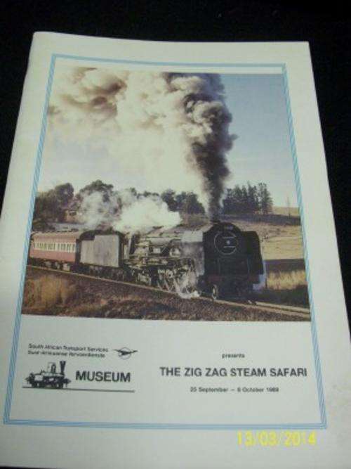SAR BOOK - THE ZIG ZAG STEAM SAFARI LOT 933