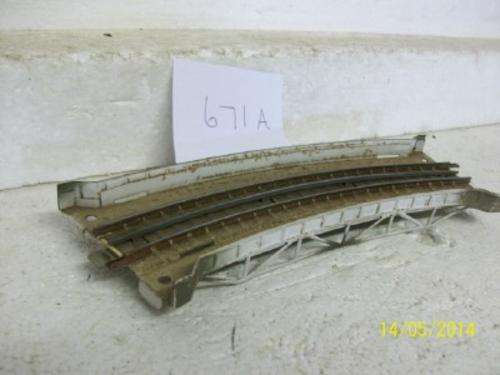 HO MARKLIN M TRACK CURVED BRIDGE LOT 671A