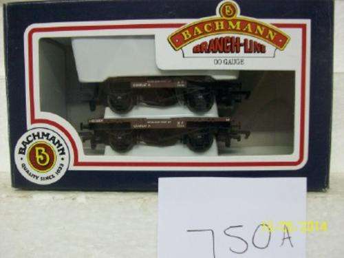 OO BACHMANN 2 X CONFLAT WAGONS XP LOT 750A