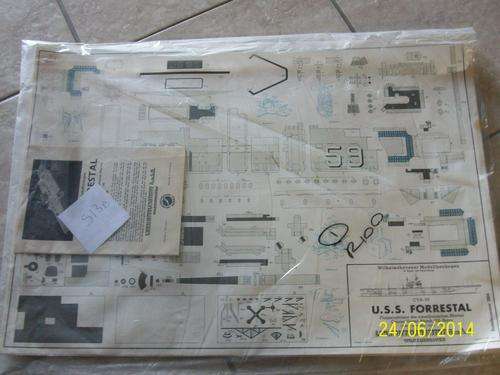 1:250 SCALE  MODEL CARDBOARD AIRCRAFT CARRIER  - LOT 513 B