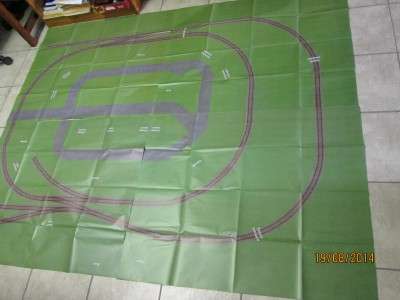 OO/HO SCALE : VILLAGE & TRACK LAYOUT PLAN -  LOT 174 C