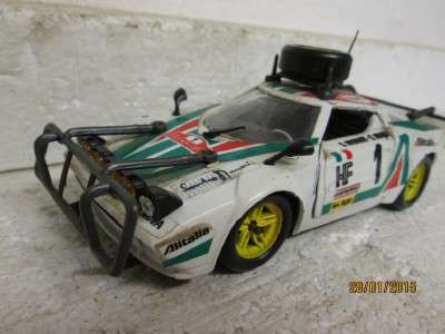 1:25 SCALE : POLISTIL  LANCIA RALLY CAR -  LOT 594 D