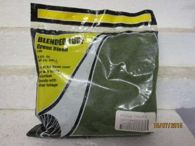 HO SCALE WOODLAND SCENIC BLENDED TURF GREEN  BLEND T49 -  LOT 582E