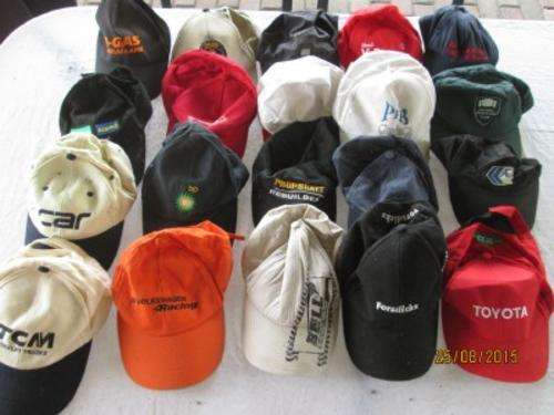 x20 VARIOUS CAPS WITH ASSORTED CAR & FUEL COMPANY LOGO'S - LOT 407F