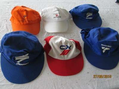 x6 CAPS : SAR ASSORTED LOGO'S (SPOORNET, CX, SAPO,TRANSNET, PETRONET) - LOT 470F