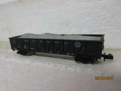 N SCALE : BACHMANN MISSOURI PACIFIC OPEN GOODS WITH LOAD - LOT 517F