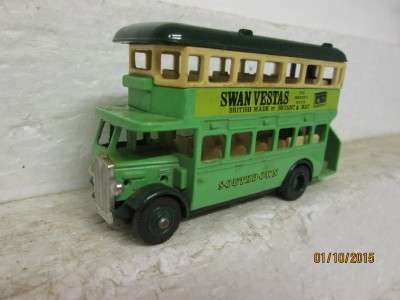 HO SCALE DAYS GONE : "SOUTH DOWN" 1932 DOUBLE DECKER BUS - LOT 894F