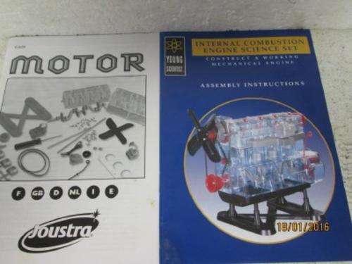 INTERNAL COMBUSTION ENGINE SCIENCE SET MANUALS ONLY x2  (Reduced to clear) - LOT 959G
