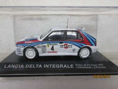 1:43 SCALE RALLY CAR COLLECTION : LANCIA DELTA INTEGRALE - LOT 414H
