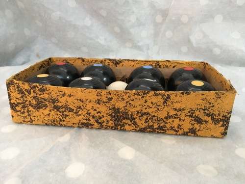 Vintage Carpet Bowls - a full set!