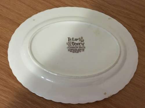 Johnson Bros "Tulip Time" Oval Plate