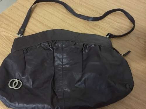 Genuine Leather Dark Brown Handbag