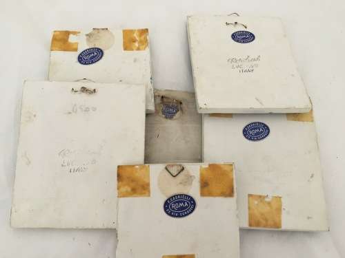 Gorgeous Italian Ceramic Tiles x 6
