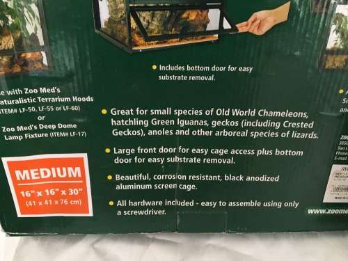 Reptile Cage with Heating Light - never been used