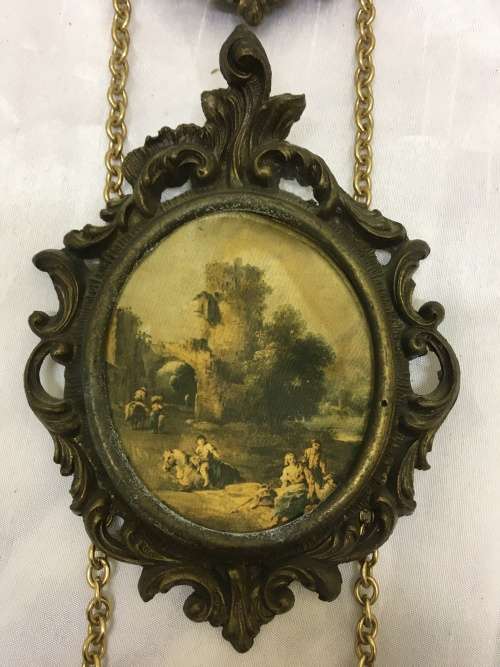 Stunning Vintage Frames with Old Silk Pictures
