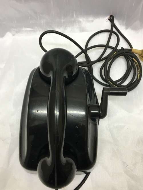 Vintage Siemens Party Line Telephone "Nommer Asseblief!"
