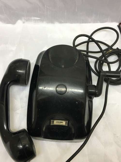 Vintage Siemens Party Line Telephone "Nommer Asseblief!"