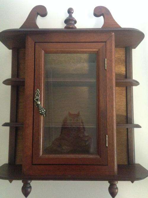 Stunning wooden display cabinet