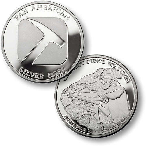 1oz Pan American Pure  999.Bullion Round