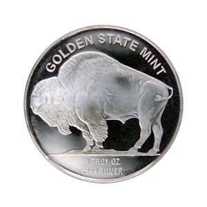 1 Ounce Silver Golden State Mint Bullion Coin