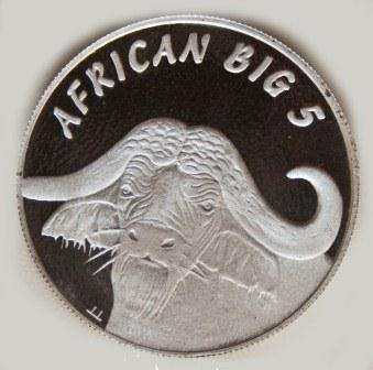1/2 oz Fine Silver 99.9  "African Big 5" Buffalo
