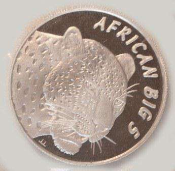 1/2 oz Fine Silver 99.9 "African Big 5" The Cheetah