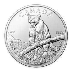 2012 Cougar Silver Bullion 9999.Pure 1oz