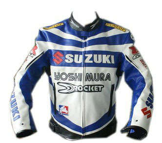Suzuki PU leather biker jacket