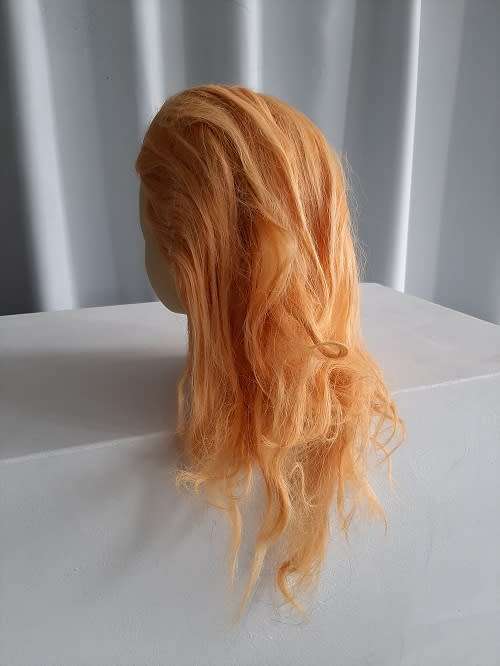 Display Mannequin Head with attached Light Mustard Hair