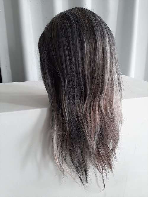 Display Mannequin Head with attached Light Mustard Hair