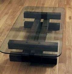 Glass coffee table