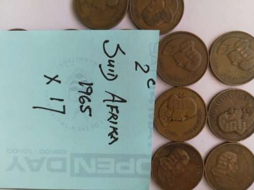 South African Coins 2c pieces