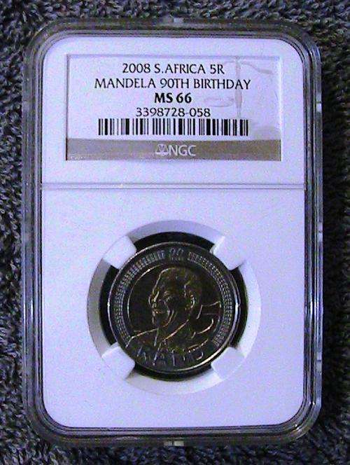 R5 90th Mandela Birthday MS-66